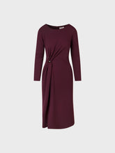 Abito con scollo barca in maglia crepe - AMARONE | Sandro Ferrone