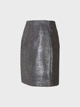 Gonna laminata in misto lana - UNICA | Sandro Ferrone