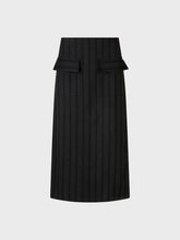 Gonna midi in poliviscosa rigato - UNICA | Sandro Ferrone