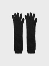 Guanti lunghi in misto cachemire - NERO | Sandro Ferrone