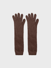 Guanti lunghi in misto cachemire - MARRONE | Sandro Ferrone