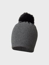 Cappello cuffia con pon pon - GRIGIO | Sandro Ferrone