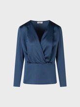Blusa con scollo a v combinata - BLU | Sandro Ferrone