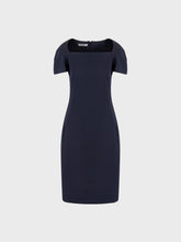 Abito tubino in tessuto ottoman - BLU-NERO | Sandro Ferrone