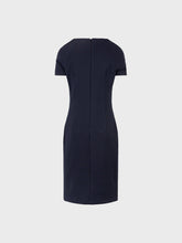 Abito tubino in tessuto ottoman - BLU-NERO | Sandro Ferrone