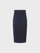 Gonna tubino in ottoman - BLU-NERO | Sandro Ferrone