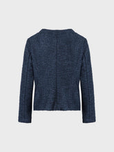 Giacca in stuoia con frangia - BLU | Sandro Ferrone