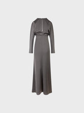 Abito lungo in enversatin - TAUPE | Sandro Ferrone