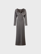 Abito lungo in enversatin - TAUPE | Sandro Ferrone