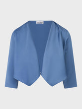 Coprispalle in enversatin - AZZURRO | Sandro Ferrone