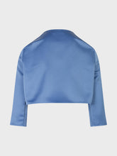 Coprispalle in enversatin - AZZURRO | Sandro Ferrone