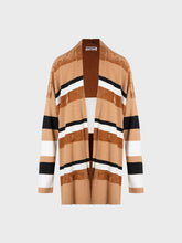 Cardigan con riga - CAMMELLO-SASSO | Sandro Ferrone