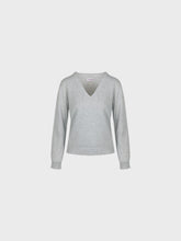 Maglia con scollo a v con lurex - GRIGIO | Sandro Ferrone