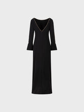 Abito lungo in cady fluido - NERO | Sandro Ferrone