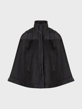 Cappa combinata in poliviscosa - NERO | Sandro Ferrone