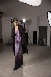 Abito lungo in viscosa stampata - UNICA | Sandro Ferrone