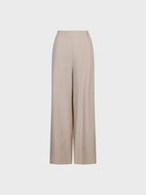 Pantalone gamba ampia in lino viscosa - BEIGE | Sandro Ferrone