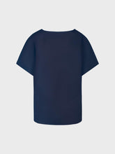 Blusa scollo a v in viscosa lino - BLU | Sandro Ferrone