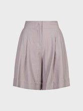 Bermuda in poly viscosa effetto stropicciato - SABBIA | Sandro Ferrone