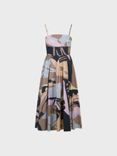 Abito con scollo decollete in cotone stampato - UNICA | Sandro Ferrone