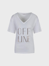 T-shirt con scollo a v - BIANCO | Sandro Ferrone