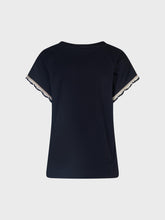 T-shirt con scollo a v - NERO | Sandro Ferrone