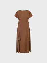 Abito svasato con laccetti - CUOIO | Sandro Ferrone