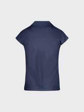 Maglia con scollo polo e spalla scesa - BLU | Sandro Ferrone