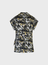 Camicia stampata con incrocio laterale - MILITARE | Sandro Ferrone