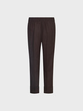 Pantalone in lino viscosa - CIOCCOLATO | Sandro Ferrone