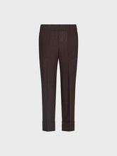 Pantalone in lino viscosa - CIOCCOLATO | Sandro Ferrone