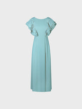 Abito con rouches al giromanica - ACQUA | Sandro Ferrone