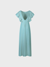 Abito con rouches al giromanica - ACQUA | Sandro Ferrone