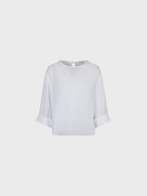 Blusa girocollo con ricamo - BIANCO | Sandro Ferrone