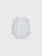 Blusa girocollo con ricamo - BIANCO | Sandro Ferrone