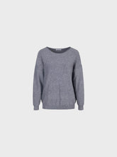 Maglia girocollo con micro paillettes - GRIGIO | Sandro Ferrone