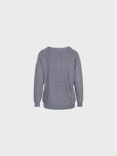 Maglia girocollo con micro paillettes - GRIGIO | Sandro Ferrone