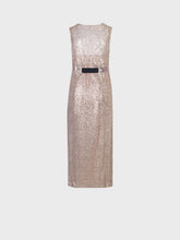 Abito in rete con paillettes - BEIGE | Sandro Ferrone