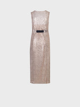 Abito in rete con paillettes - BEIGE | Sandro Ferrone