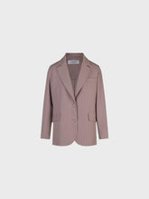 Blazer in cady diagonale gessato - ARGILLA-AVORIO | Sandro Ferrone