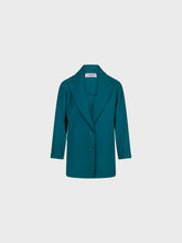 Blazer in cady diagonale - VERDE | Sandro Ferrone
