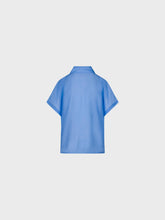 Camicia manica chimono con bottoni a contrasto - CELESTE | Sandro Ferrone