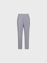Pantalone new york in cotone lino gessato - GRIGIO | Sandro Ferrone