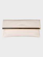 Borsa clutch con hardware oro - AVORIO | Sandro Ferrone