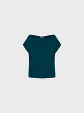 Blusa in jersey scollo barca - VERDE | Sandro Ferrone