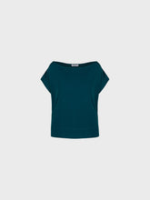 Blusa in jersey scollo barca - VERDE | Sandro Ferrone