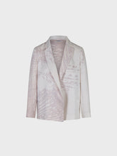 Blazer in tessuto trilobato stampato - UNICA | Sandro Ferrone