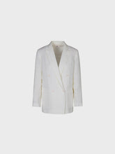 Blazer doppiopetto stropicciato - BIANCO | Sandro Ferrone