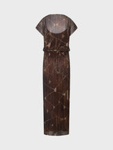 Abito lungo plisse stampato - UNICA | Sandro Ferrone