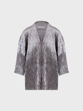 Cardigan in tulle vellutato - GRIGIO | Sandro Ferrone